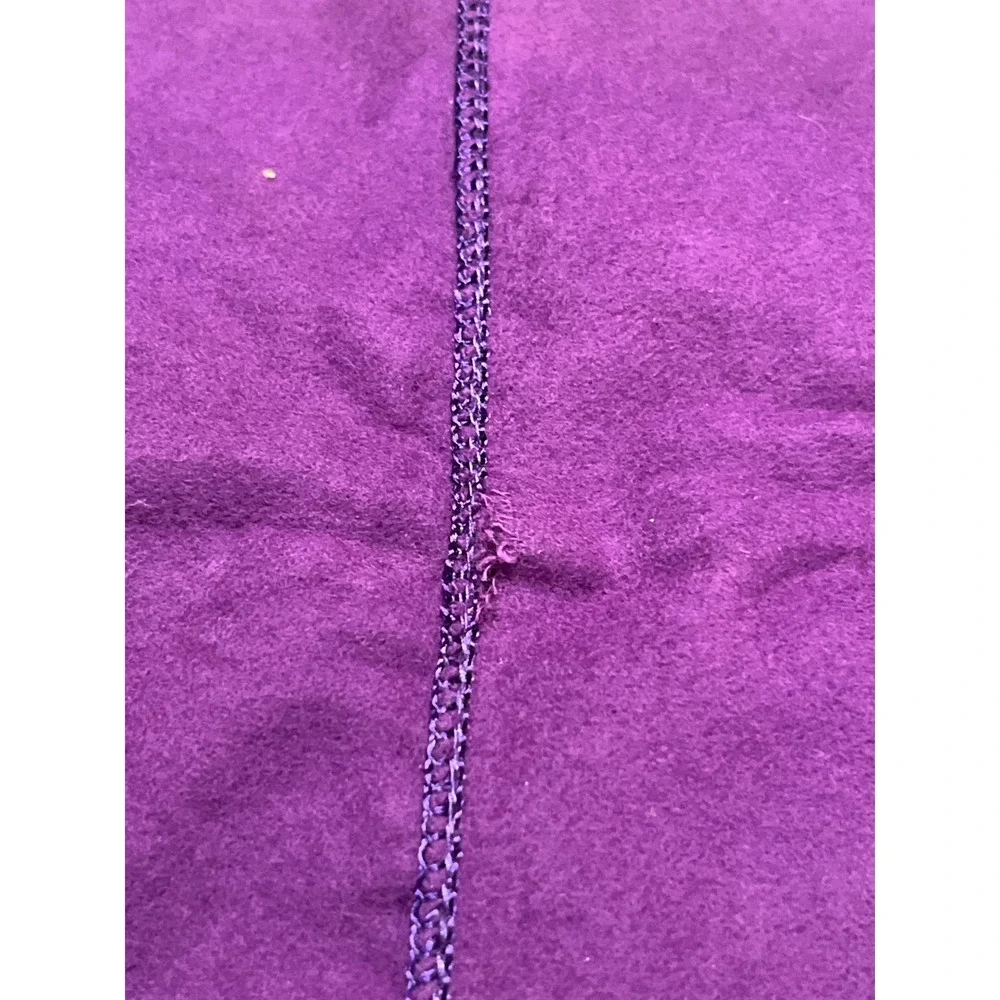 Royal Crest Sterling Silverware Storage Roll Purple Tarnish Resistant Felt Wrap